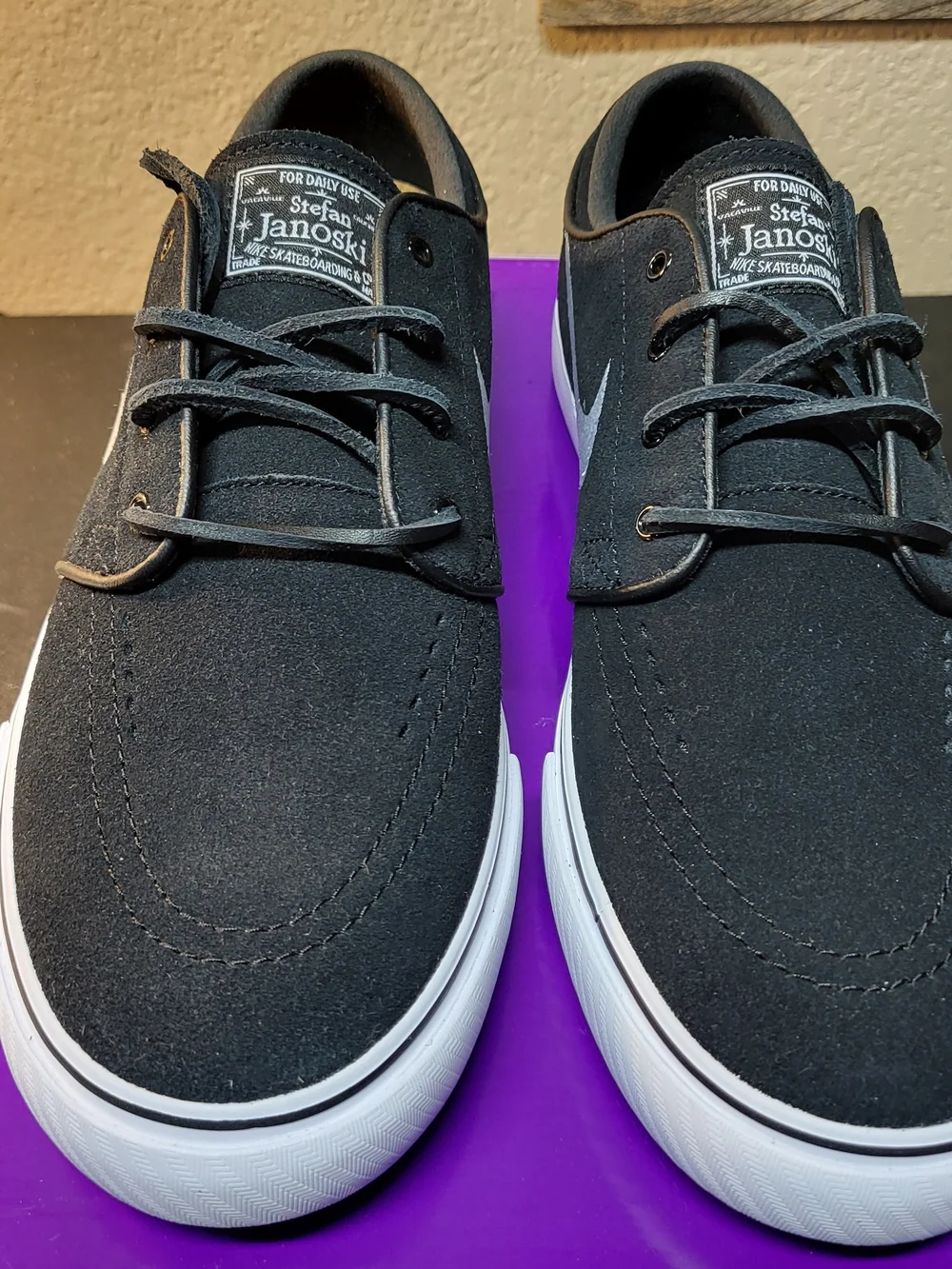 *NEW* Nike SB Zoom Stefan Janoski OG+ Black White Shoes Size Men's 8 Women's 9.5